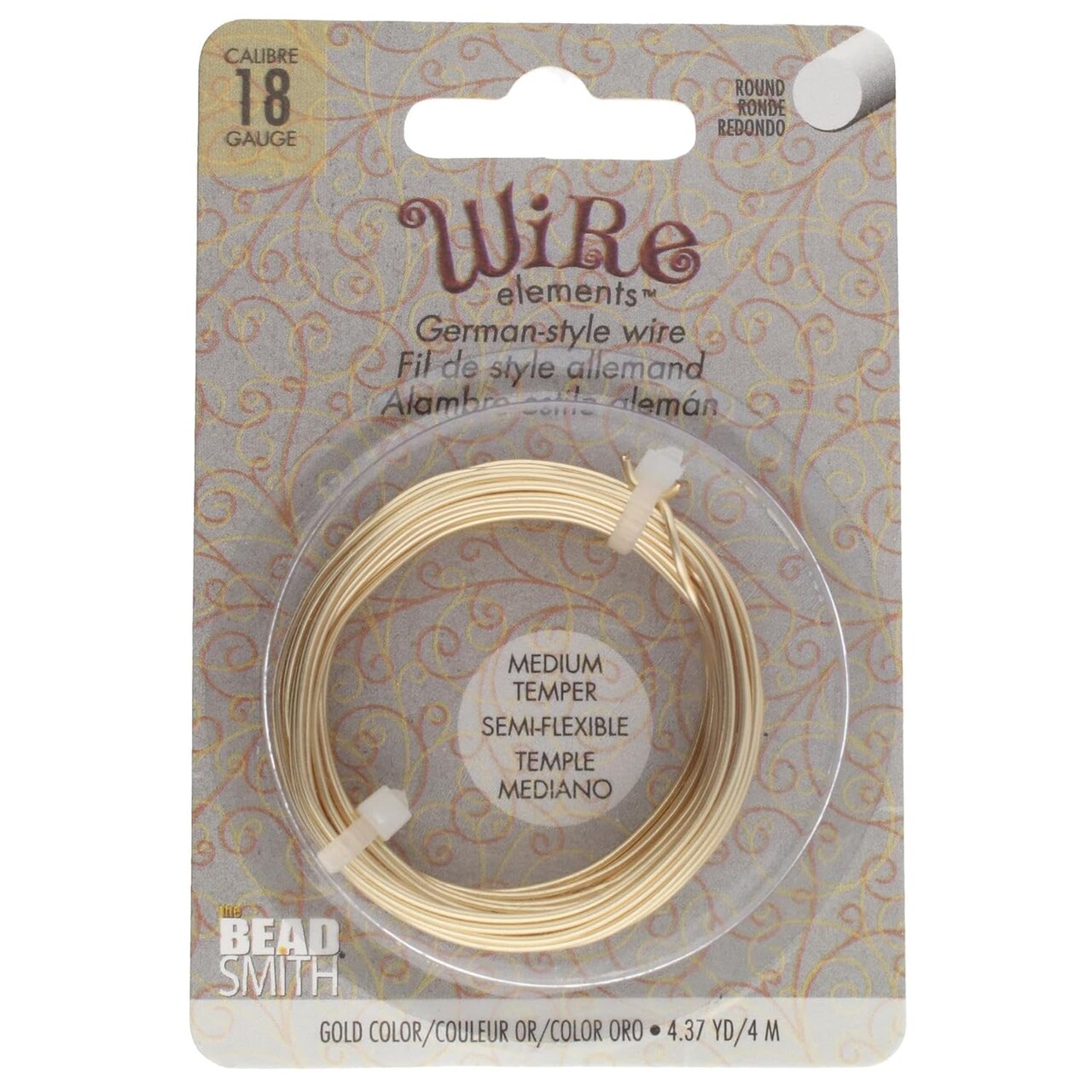 The Beadsmith German-Style Jewelry Wire – Copper Core, Copper Plated -Beading Wire Used to Jewelry Making, Wire Wrapping, Sculpting, Floral, and DIY Arts & Crafts